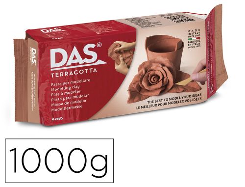 Pasta para modelar das 1000 gr castanho , Das , 28846 , 8000144002375